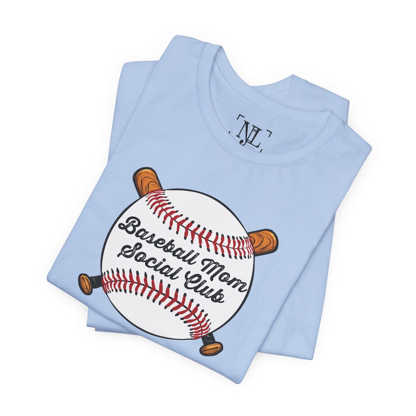 Baseball Mom Social Club Tee — Women’s Baseball Mom T-Shirt