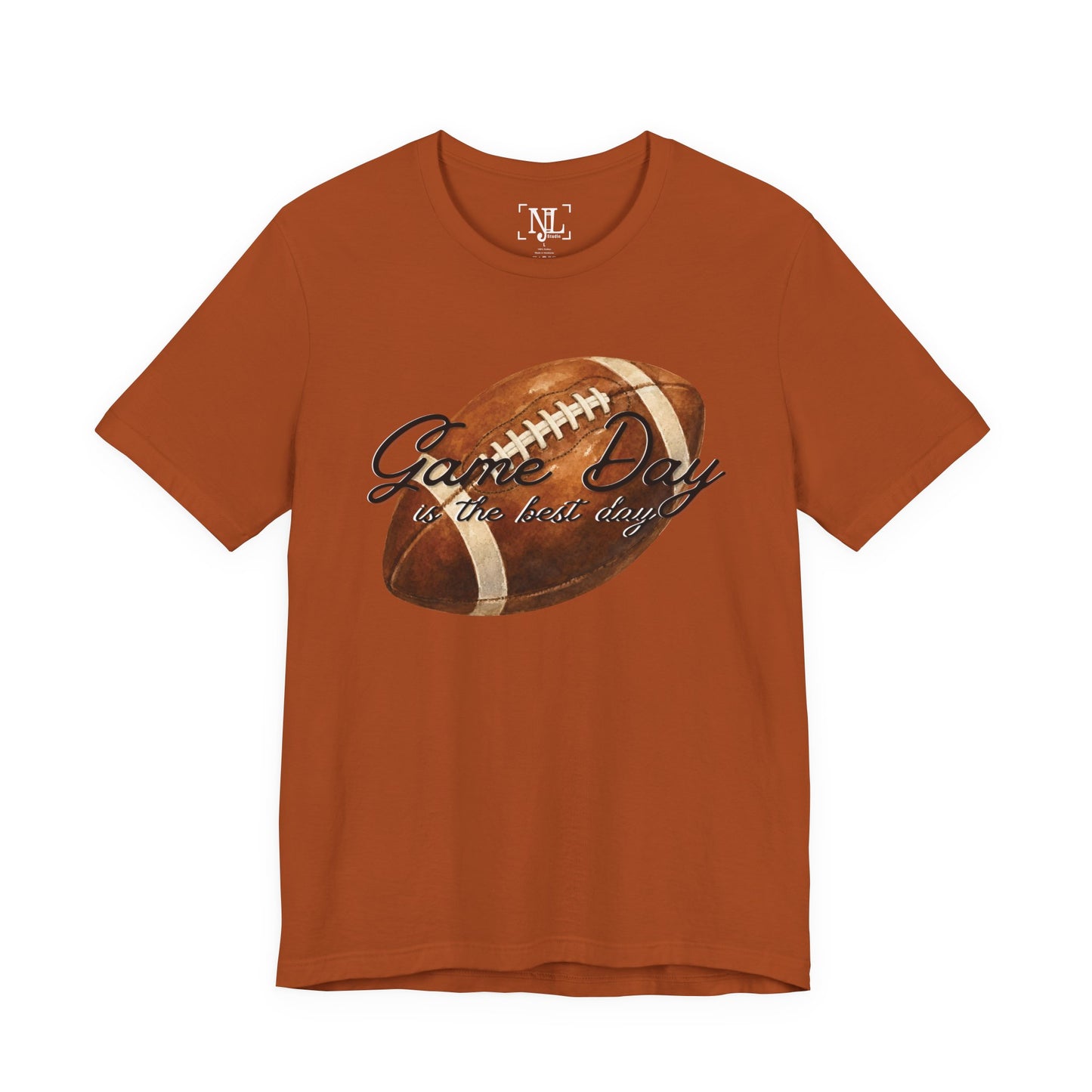 Game Day Football Tee — "Game Day is the best day" Vintage Football Shirt