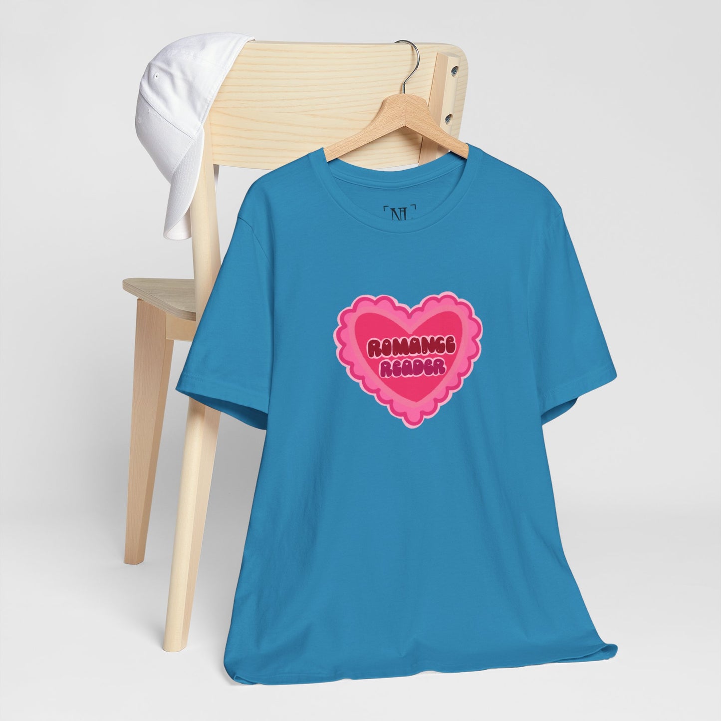 Romance Reader Heart Logo — Bookish Tee