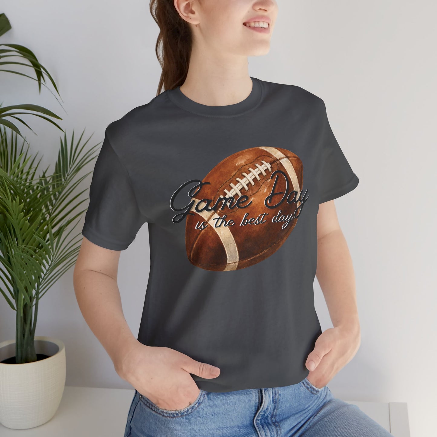 Game Day Football Tee — "Game Day is the best day" Vintage Football Shirt