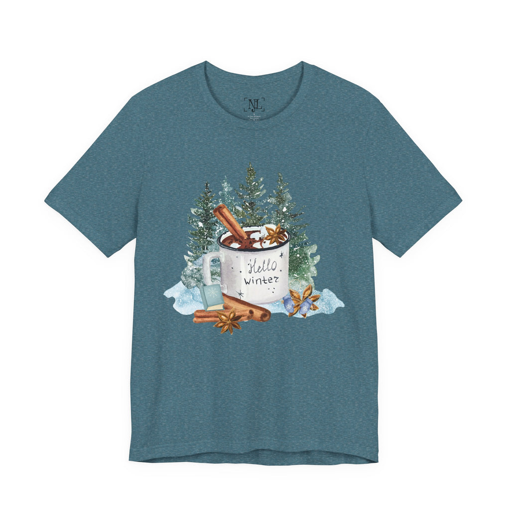 Hello Winter Mug Short Sleeve Tee