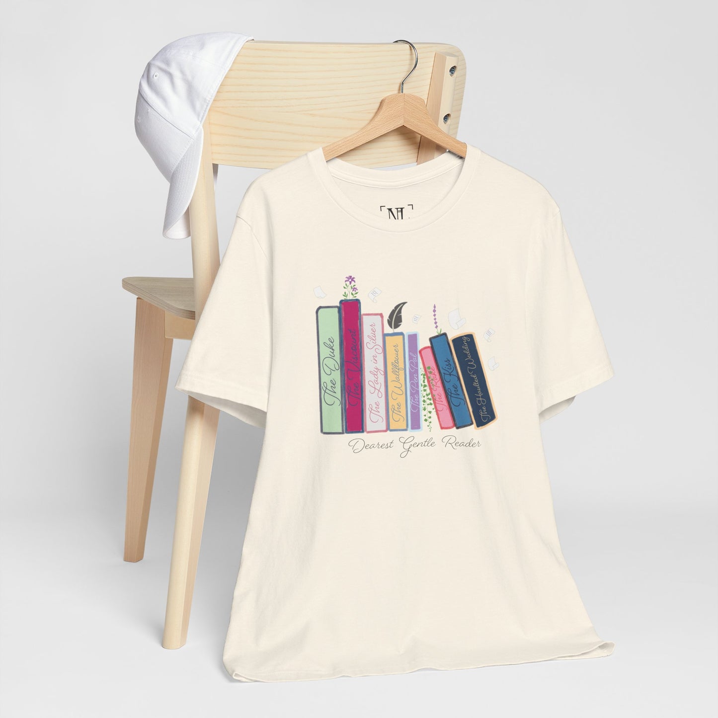 Dearest Gentle Reader Book Stack - Regency Romance Inspired Tee