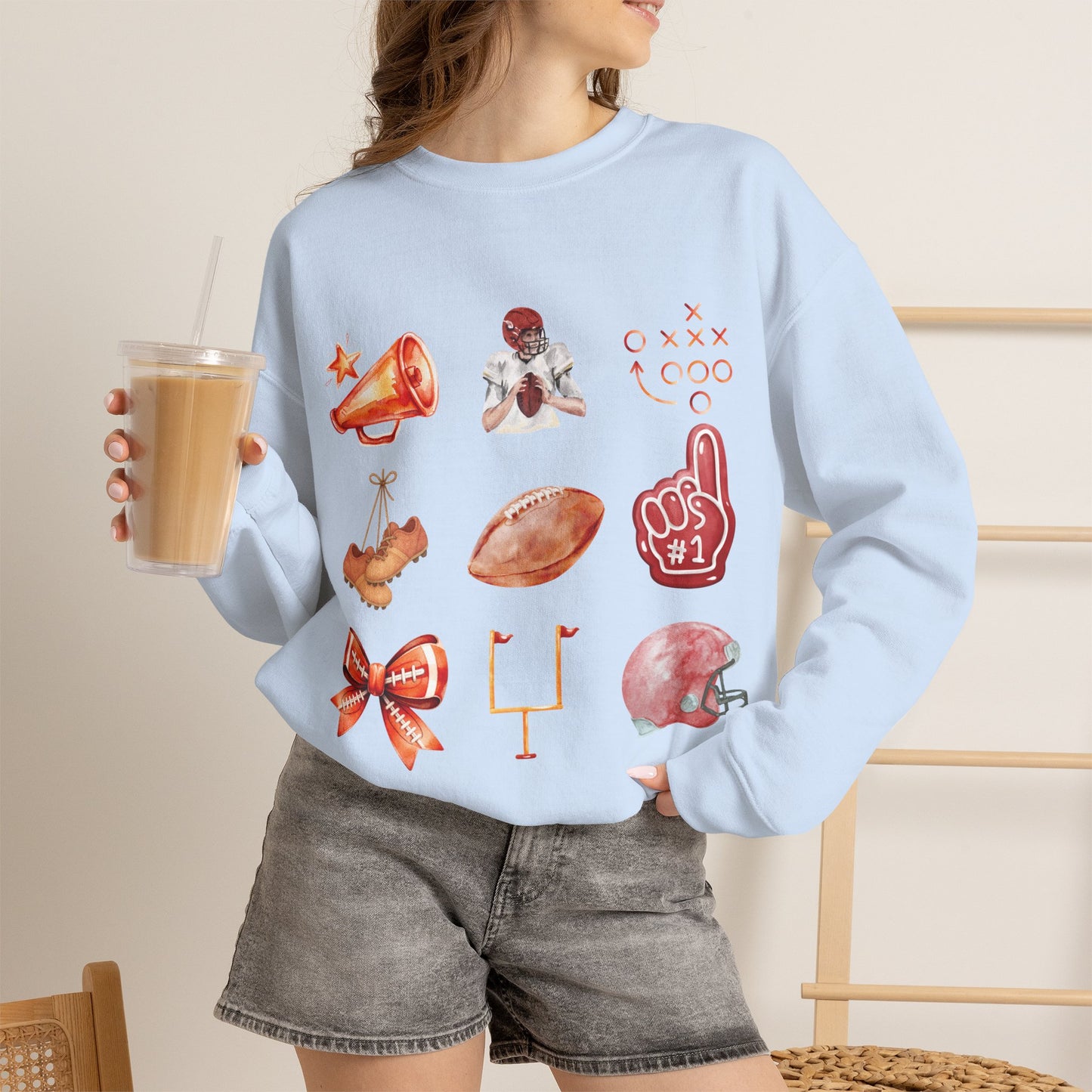 Vintage Football Icons - Graphic Sweatshirt