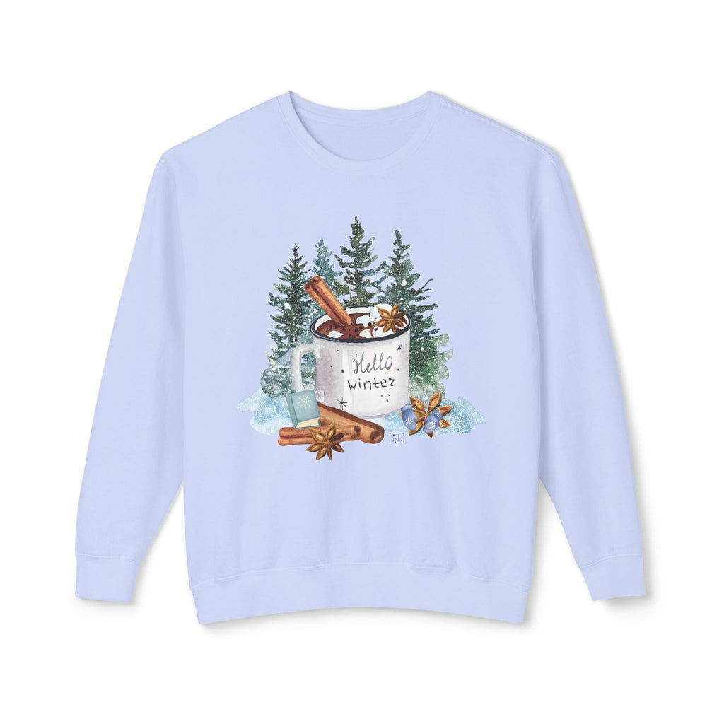 Hello Winter Mug Crewneck Sweatshirt