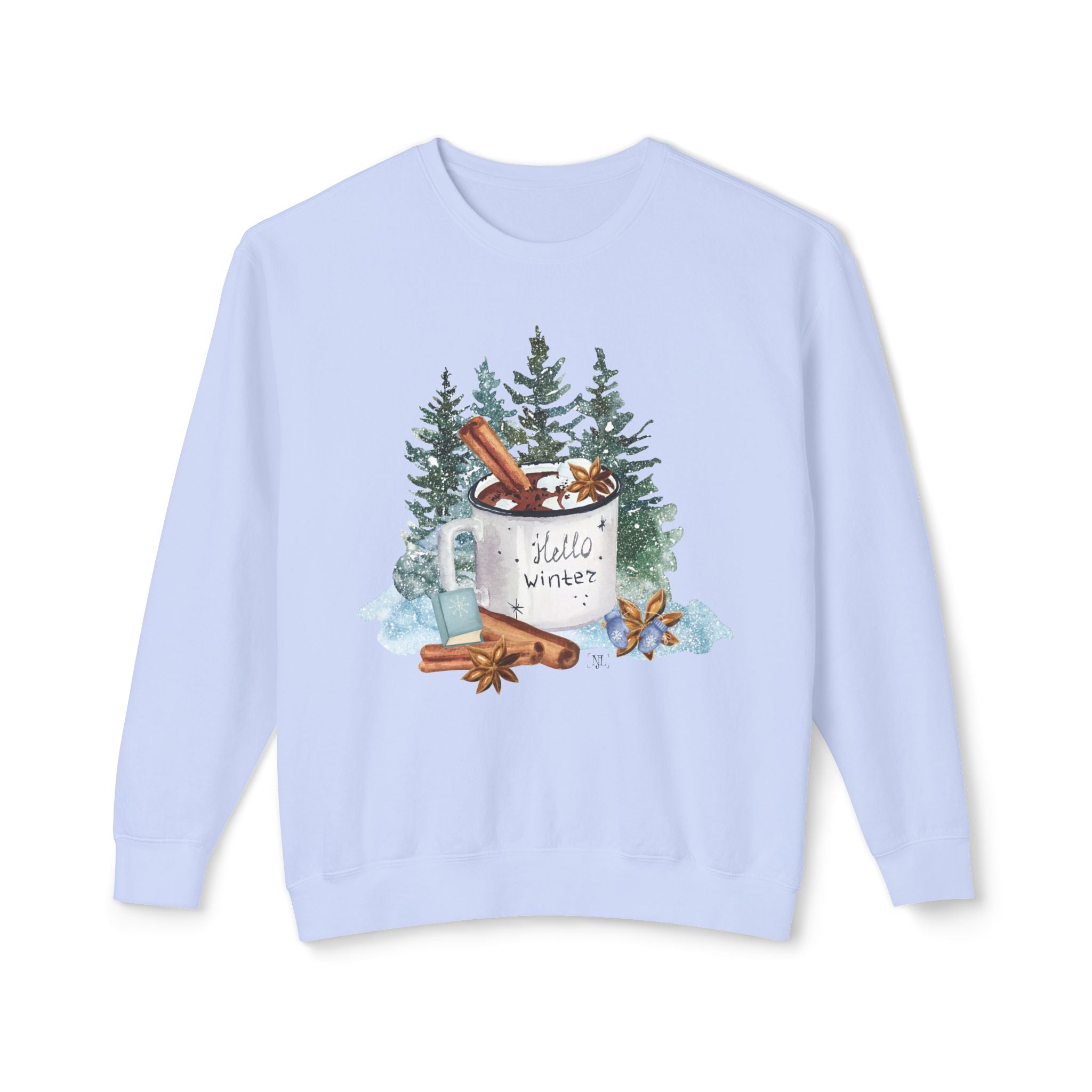 Hello Winter Mug Crewneck Sweatshirt