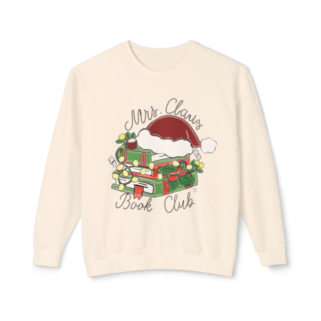 Mrs. Claus Book Club Christmas Crewneck Sweatshirt