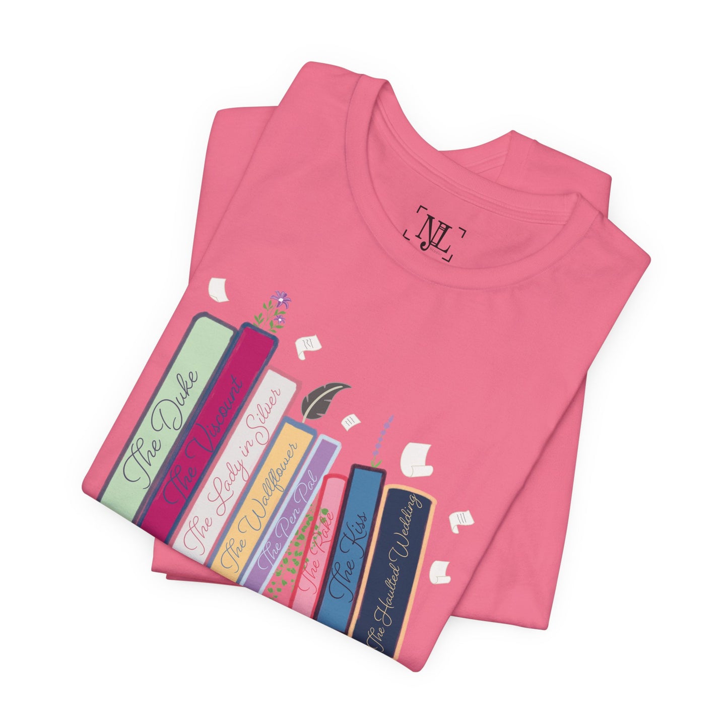 Dearest Gentle Reader Book Stack - Regency Romance Inspired Tee