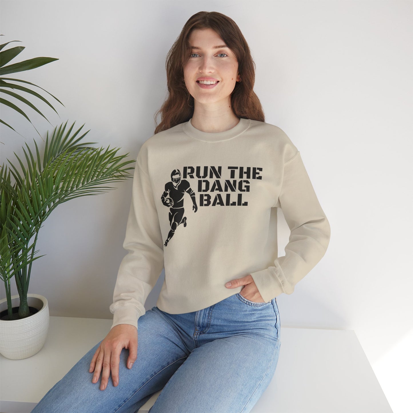 Football 'Run the Dang Ball' Crewneck Sweatshirt