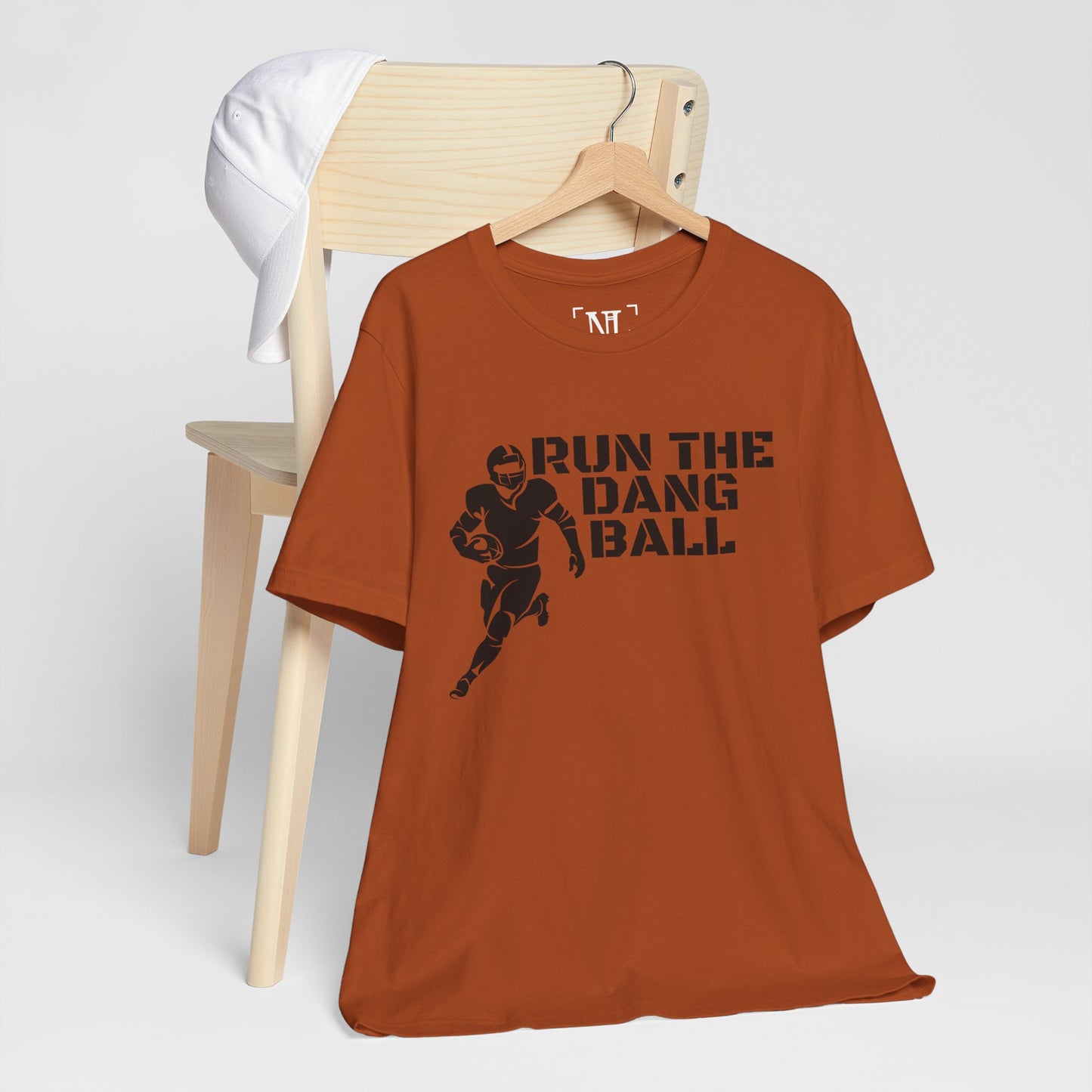 Run the Dang Ball T-Shirt — Football Player Graphic Tee