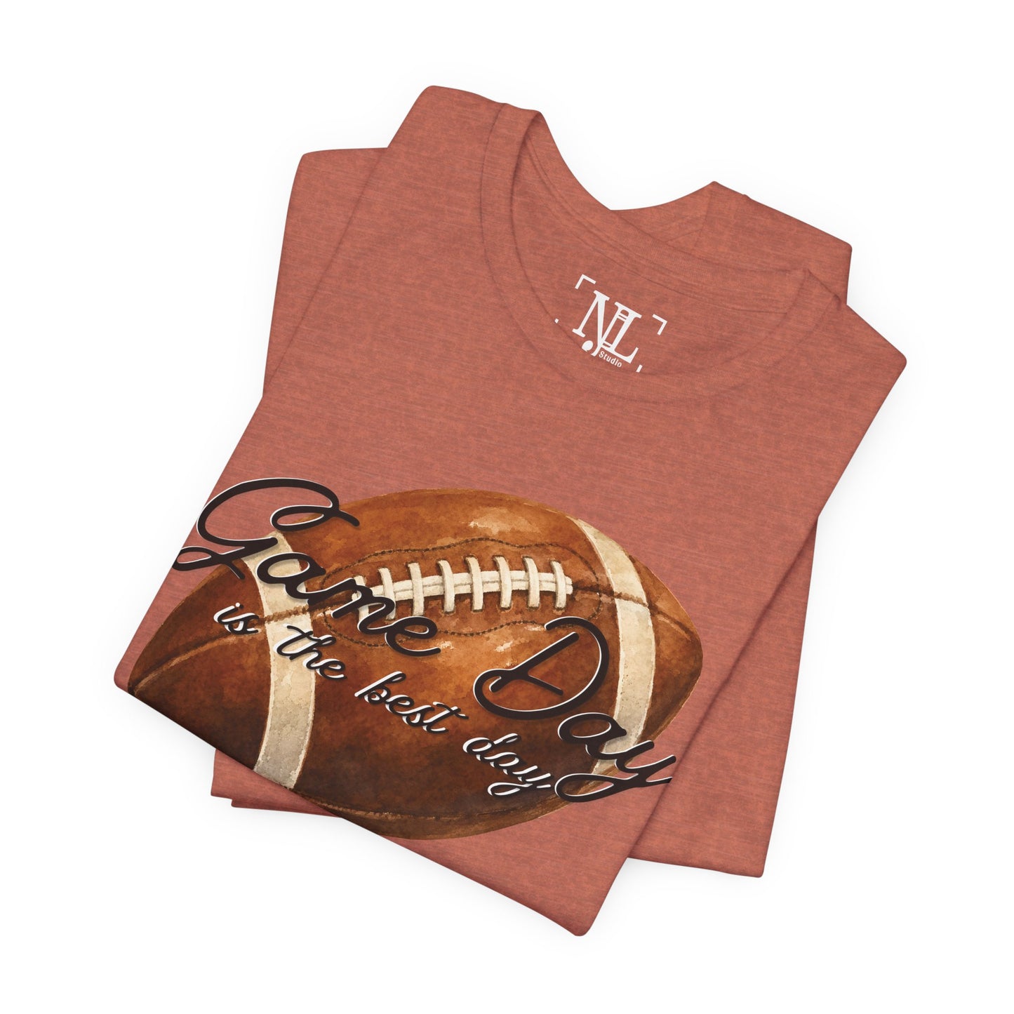 Game Day Football Tee — "Game Day is the best day" Vintage Football Shirt