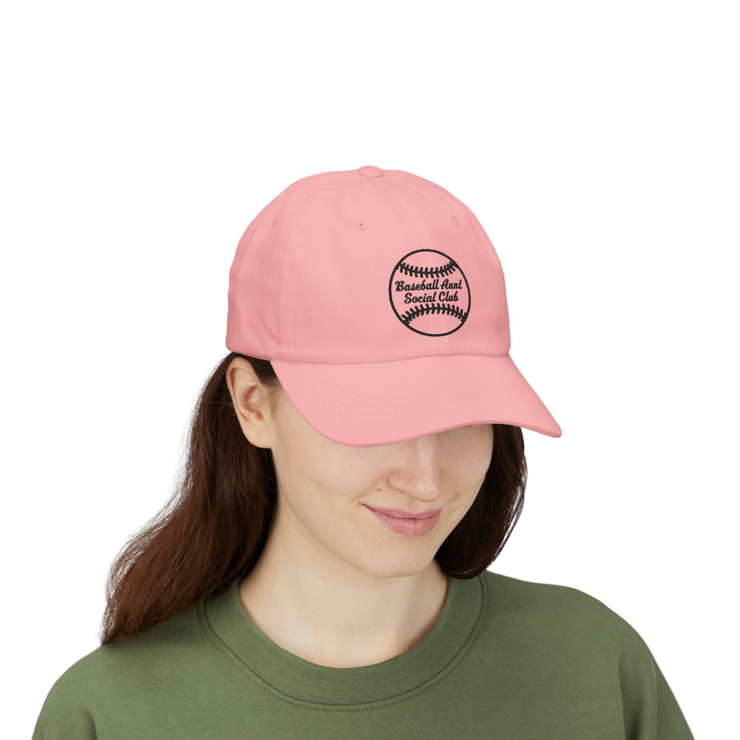 Baseball Aunt Social Club - Dad Cap Black Embroidered