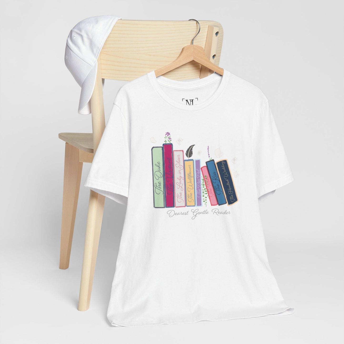 Dearest Gentle Reader Book Stack - Regency Romance Inspired Tee