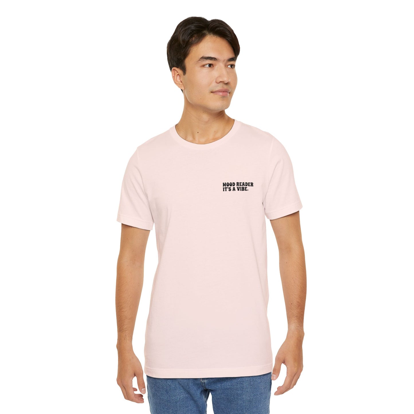 "Mood Readers. It's a Vibe." - Embroidered Literary Tee (Black Text)