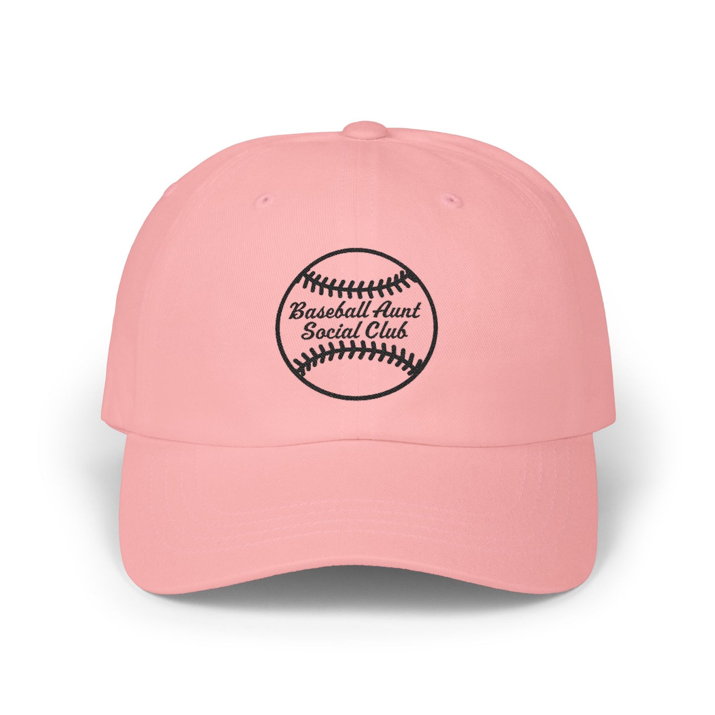 Baseball Aunt Social Club - Dad Cap Black Embroidered