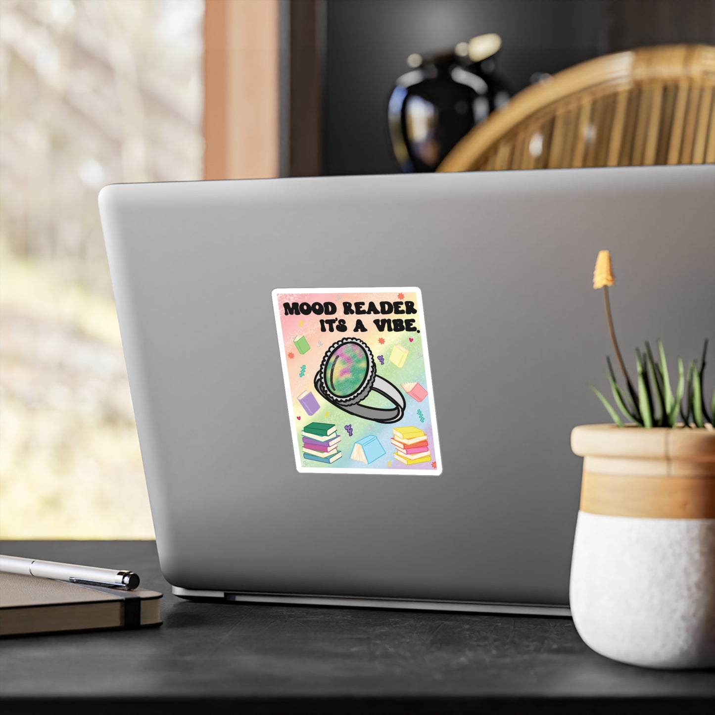 Mood Reader It's a Vibe. Sticker —  Kiss-Cut Vinyl Decal (without Genres)
