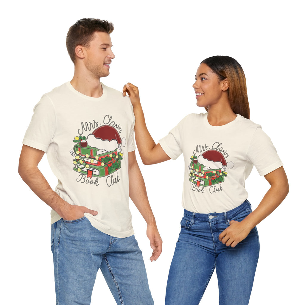 Mrs. Claus Book Club Short Sleeve Christmas Tee