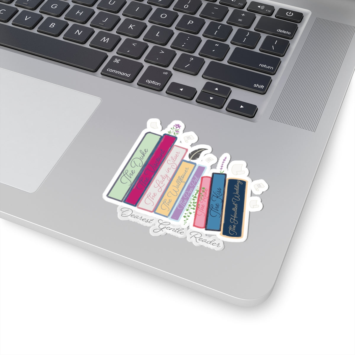 Dearest Gentle Reader Book Stack - Regency Romance Inspired Sticker