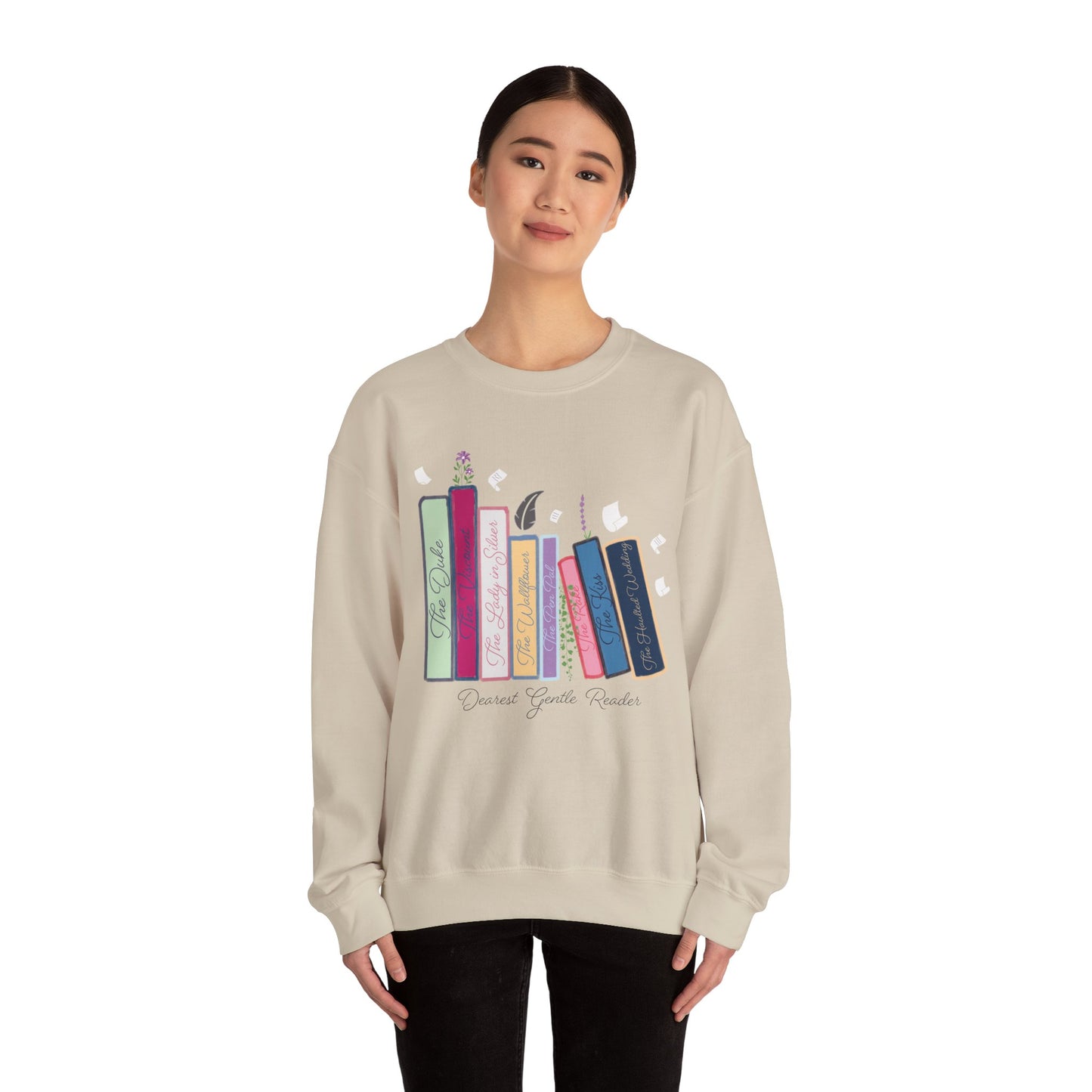 Dearest Gentle Reader Book Stack - Regency Romance Inspired Sweatshirt