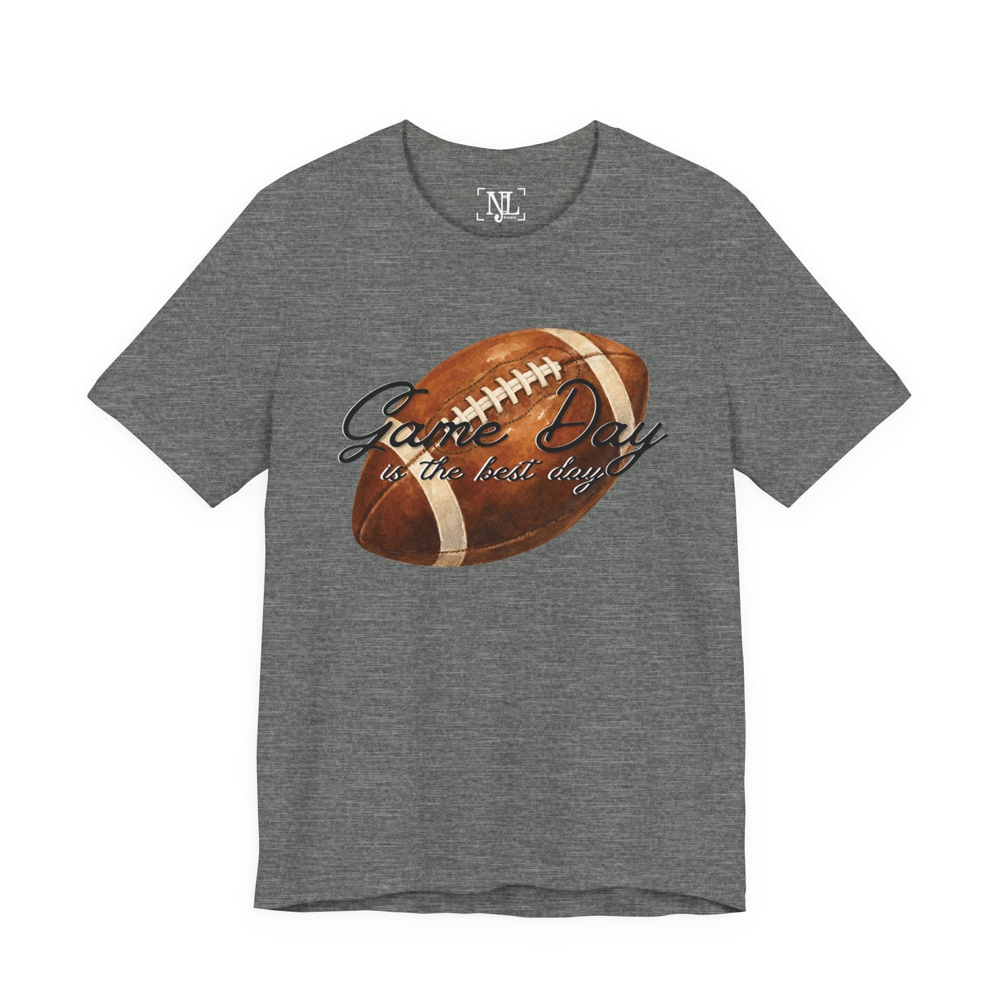 Game Day Football Tee — "Game Day is the best day" Vintage Football Shirt