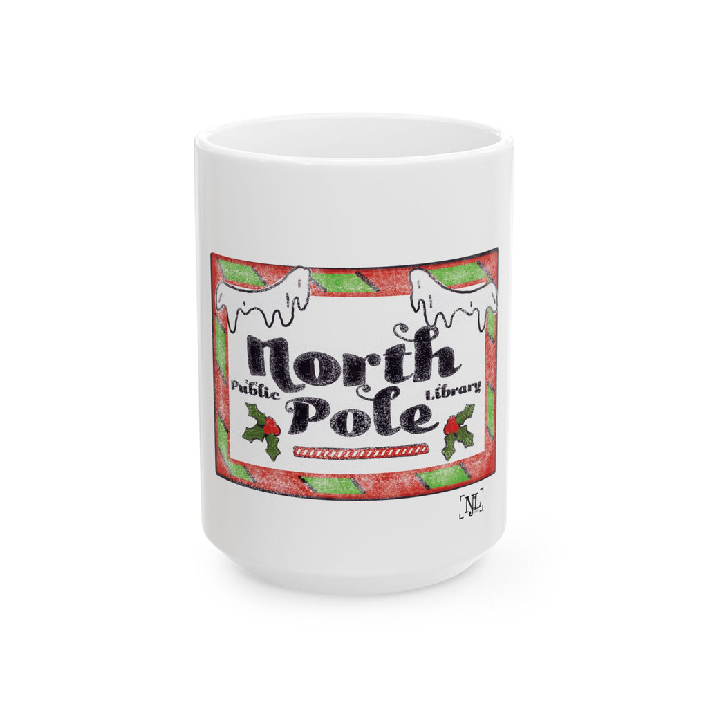 North Pole Public Library - Ceramic Mug, (11oz, 15oz)