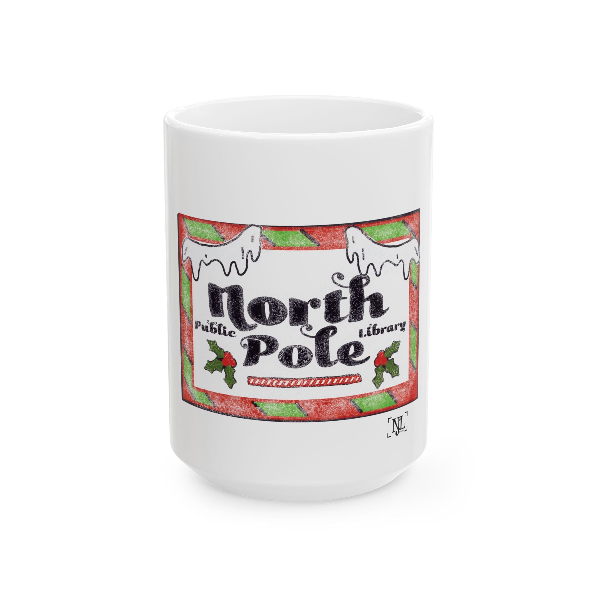 North Pole Public Library - Ceramic Mug, (11oz, 15oz)