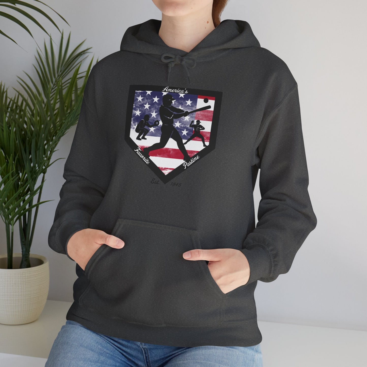 Baseball Home Plate Hoodie – America's Favorite Pastime Design