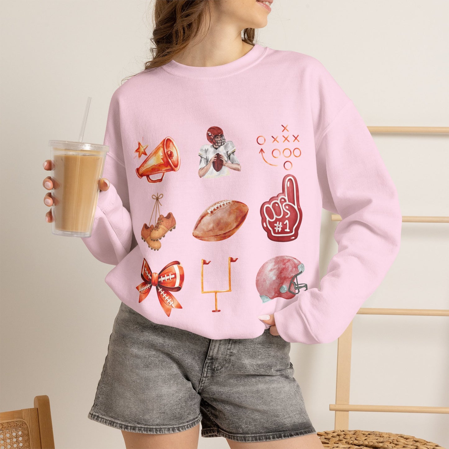 Vintage Football Icons - Graphic Sweatshirt