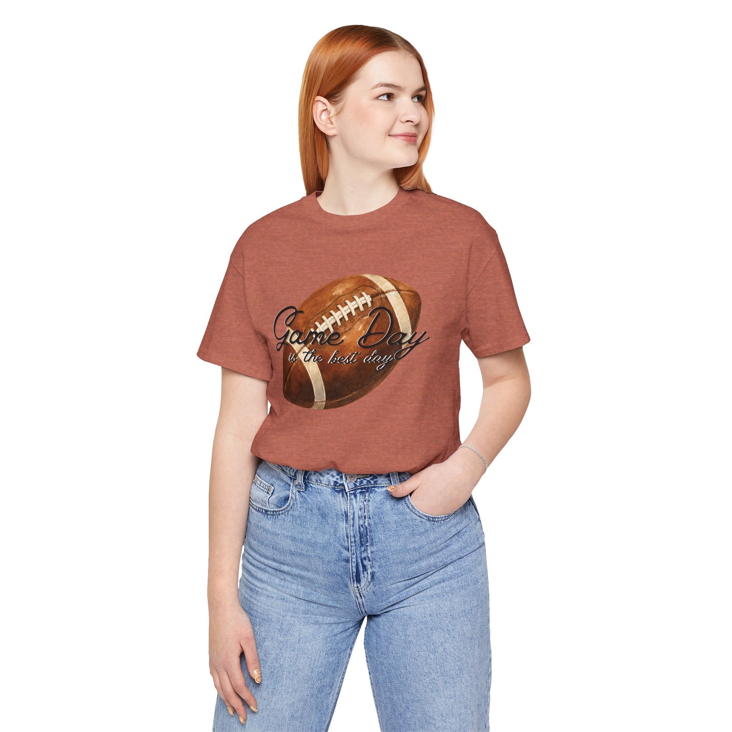 Game Day Football Tee — "Game Day is the best day" Vintage Football Shirt