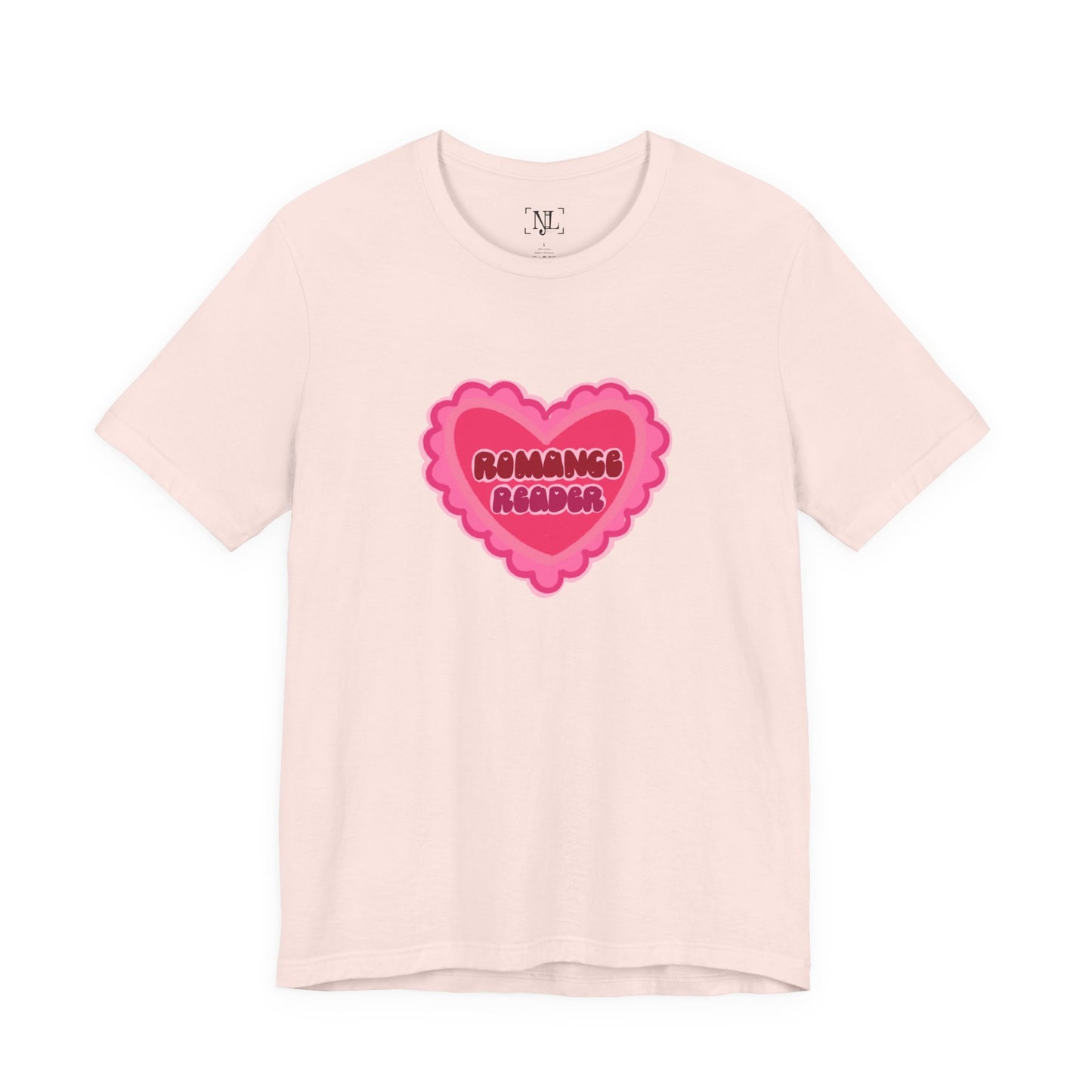 Romance Reader Heart Logo — Bookish Tee