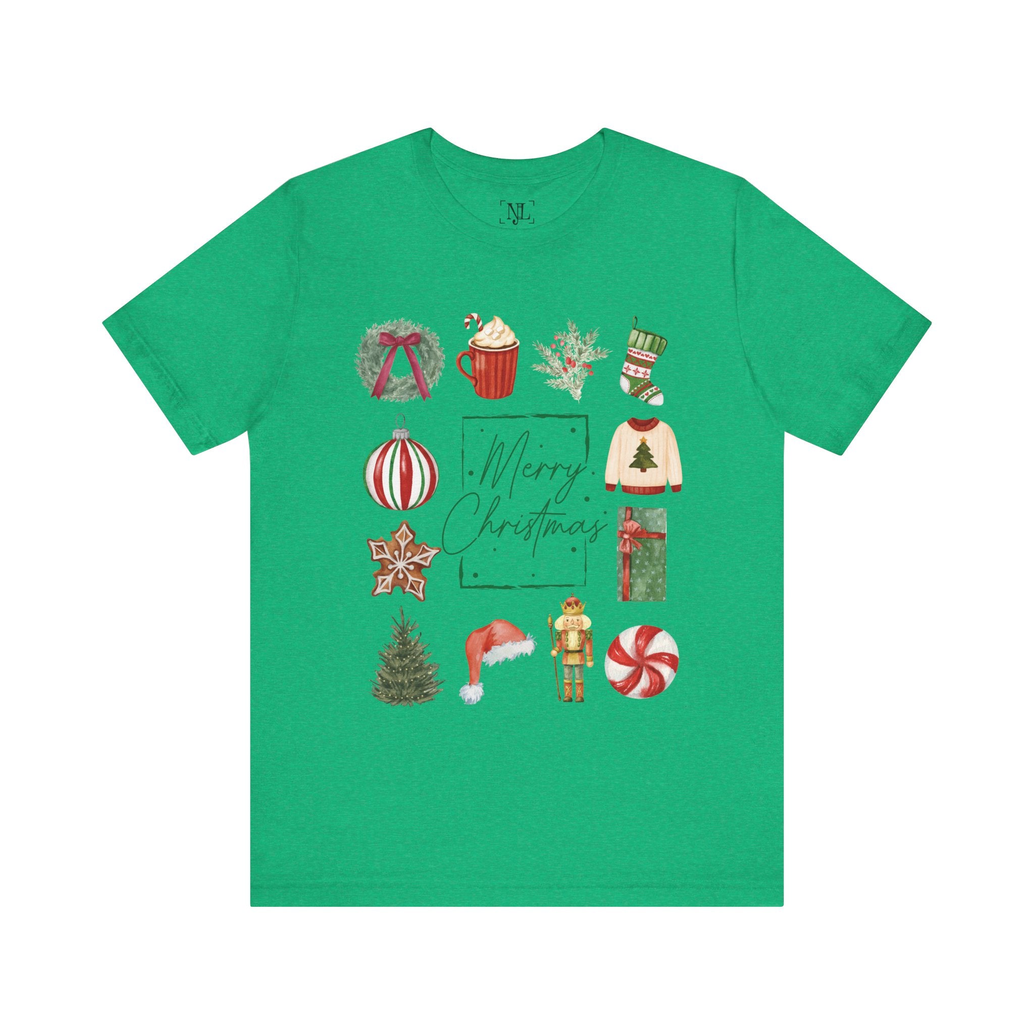 Vintage Merry Christmas - Short Sleeve Tee