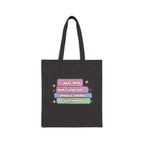 Book Lover Canvas Tote - "Just One More Chapter"