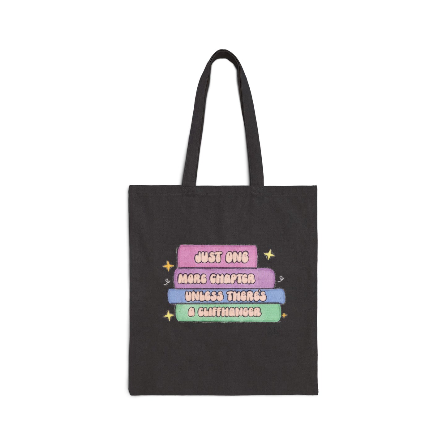 Book Lover Canvas Tote - "Just One More Chapter"