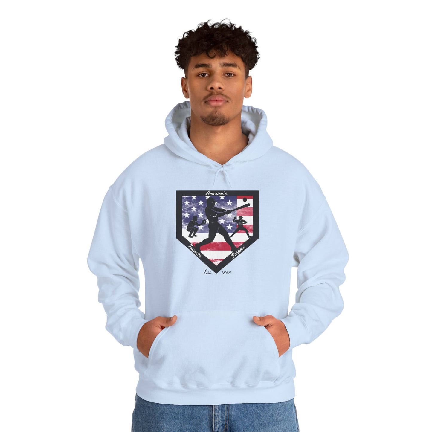 Baseball Home Plate Hoodie – America's Favorite Pastime Design