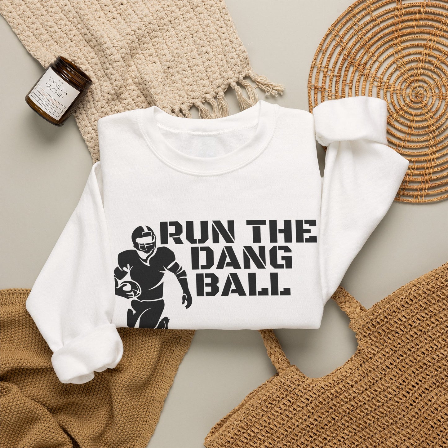 Football 'Run the Dang Ball' Crewneck Sweatshirt