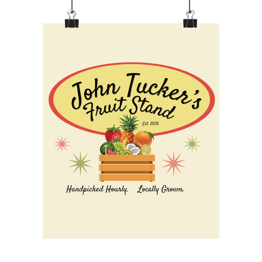 John Tucker's Fruit Stand - Hockey Romance Inspired Wall Art