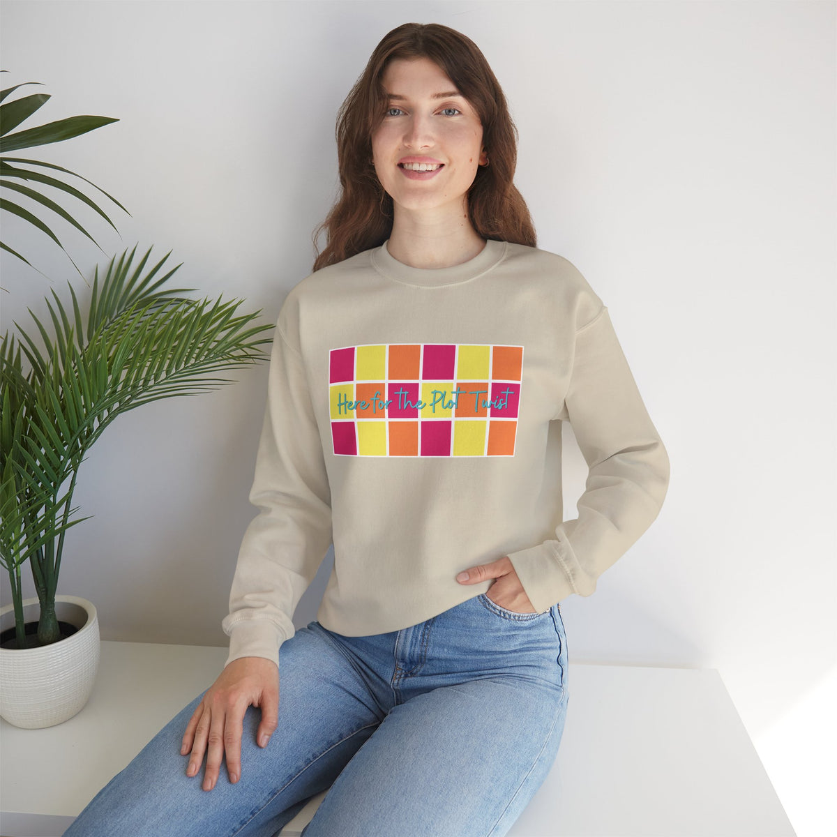 Here for the Plot Twist - Bookish Villa Inspired Sweatshirt