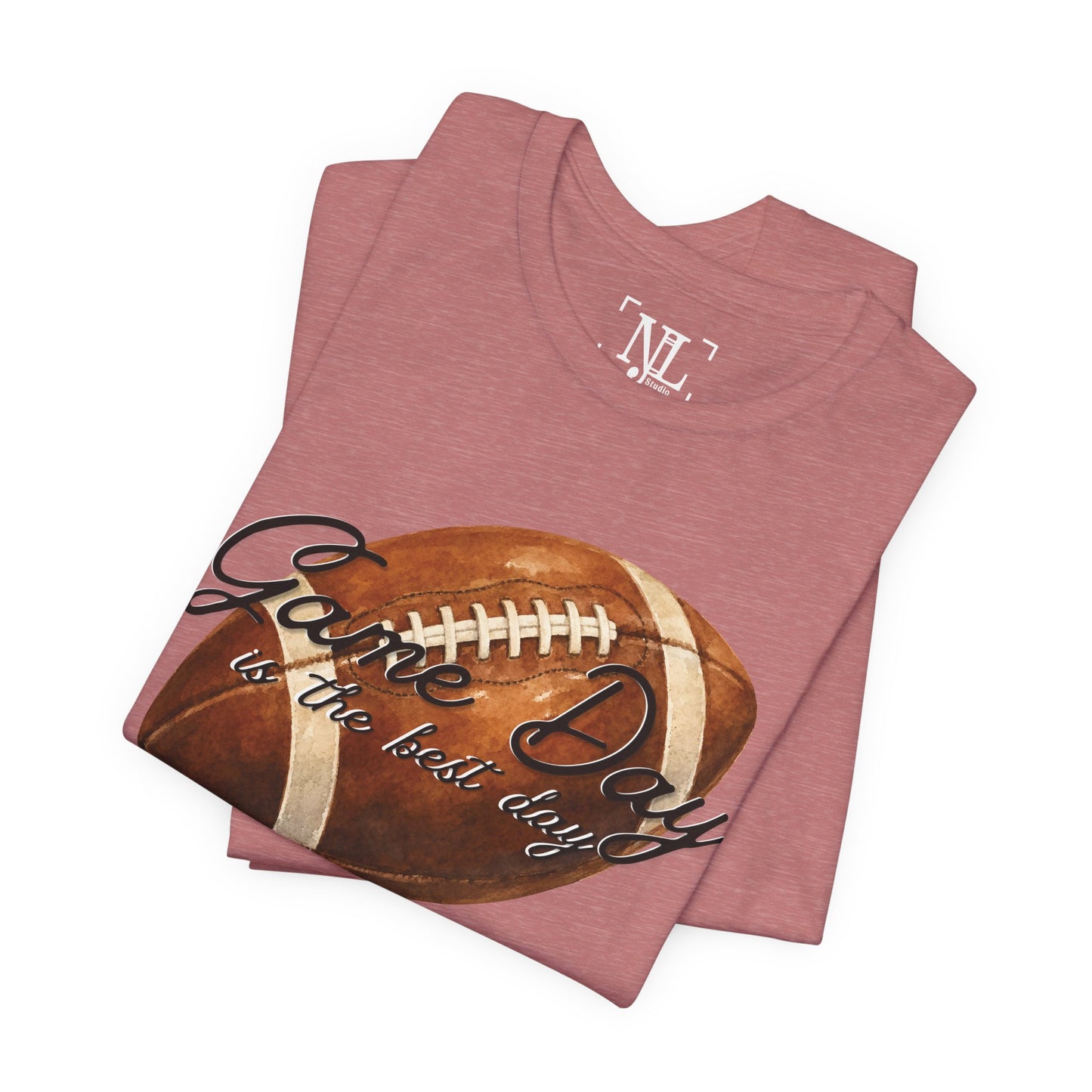 Game Day Football Tee — "Game Day is the best day" Vintage Football Shirt