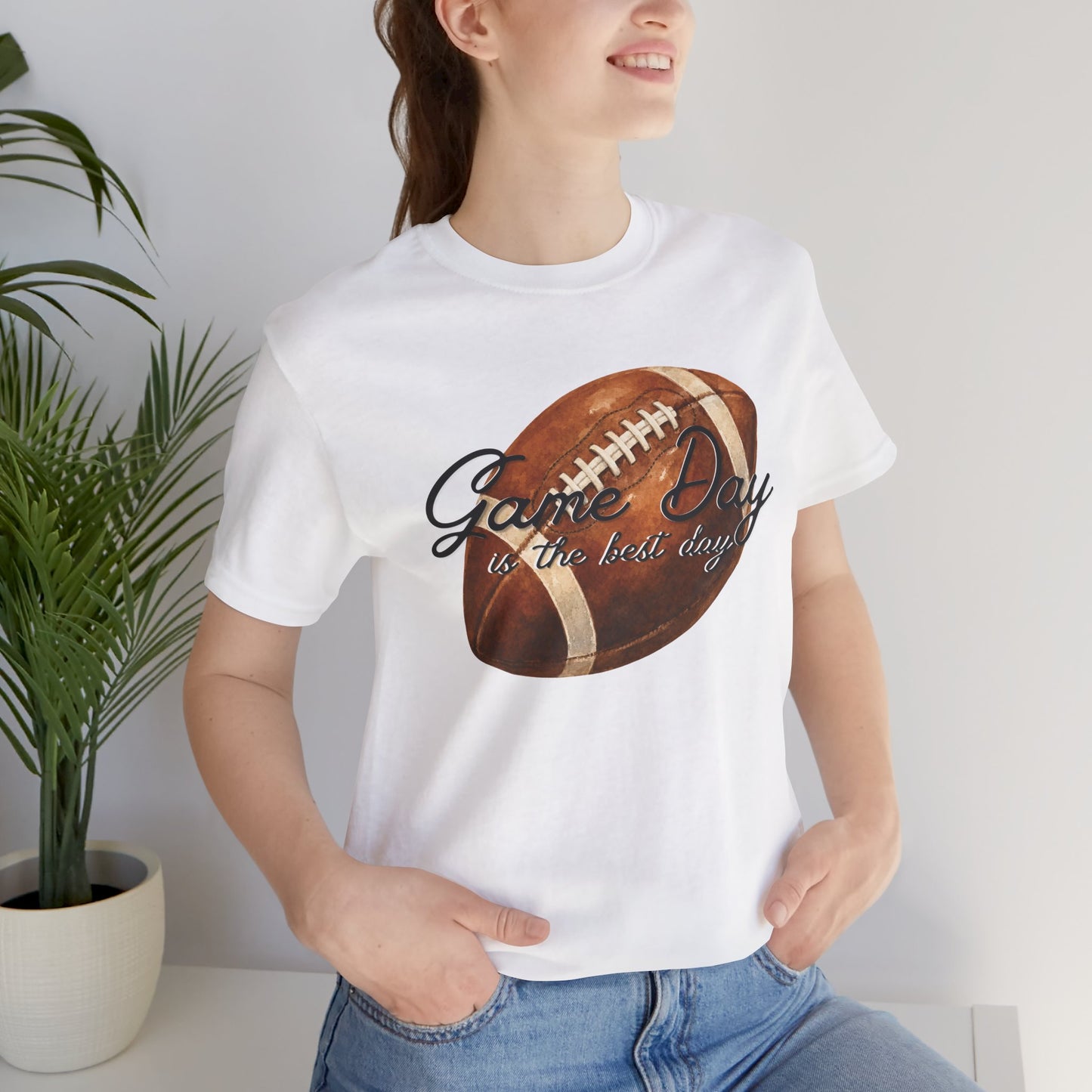 Game Day Football Tee — "Game Day is the best day" Vintage Football Shirt