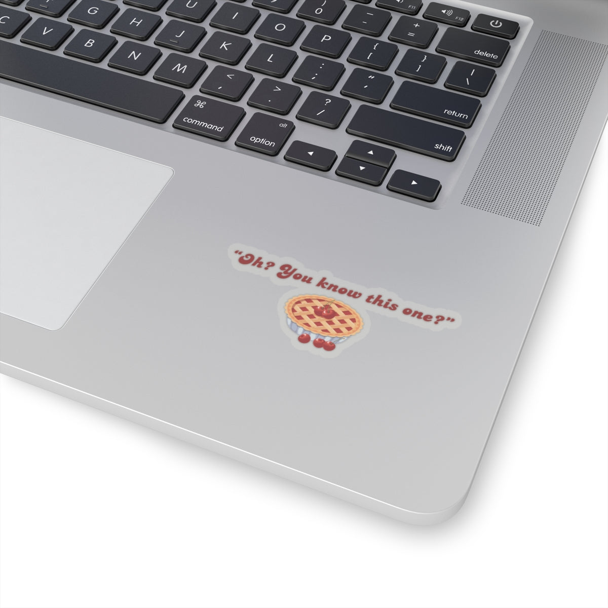 Oh? You know this one?” Cherry Pie - Hockey Romance Inspired Sticker