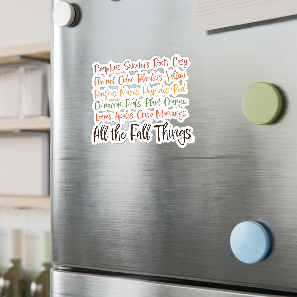 "All the Fall Things" Kiss-Cut Vinyl Decals