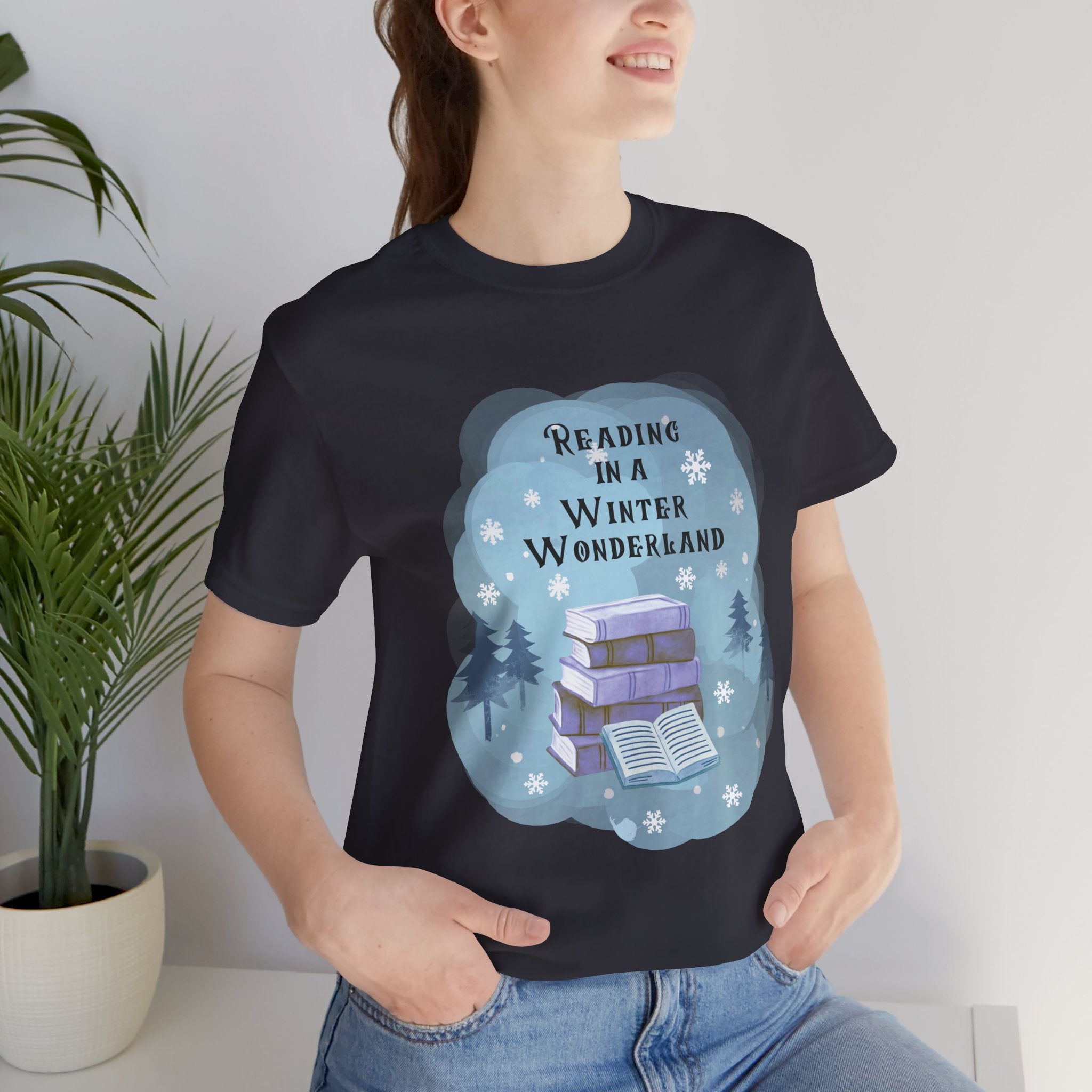 Reading in a Winter Wonderland Short Sleeve Tee