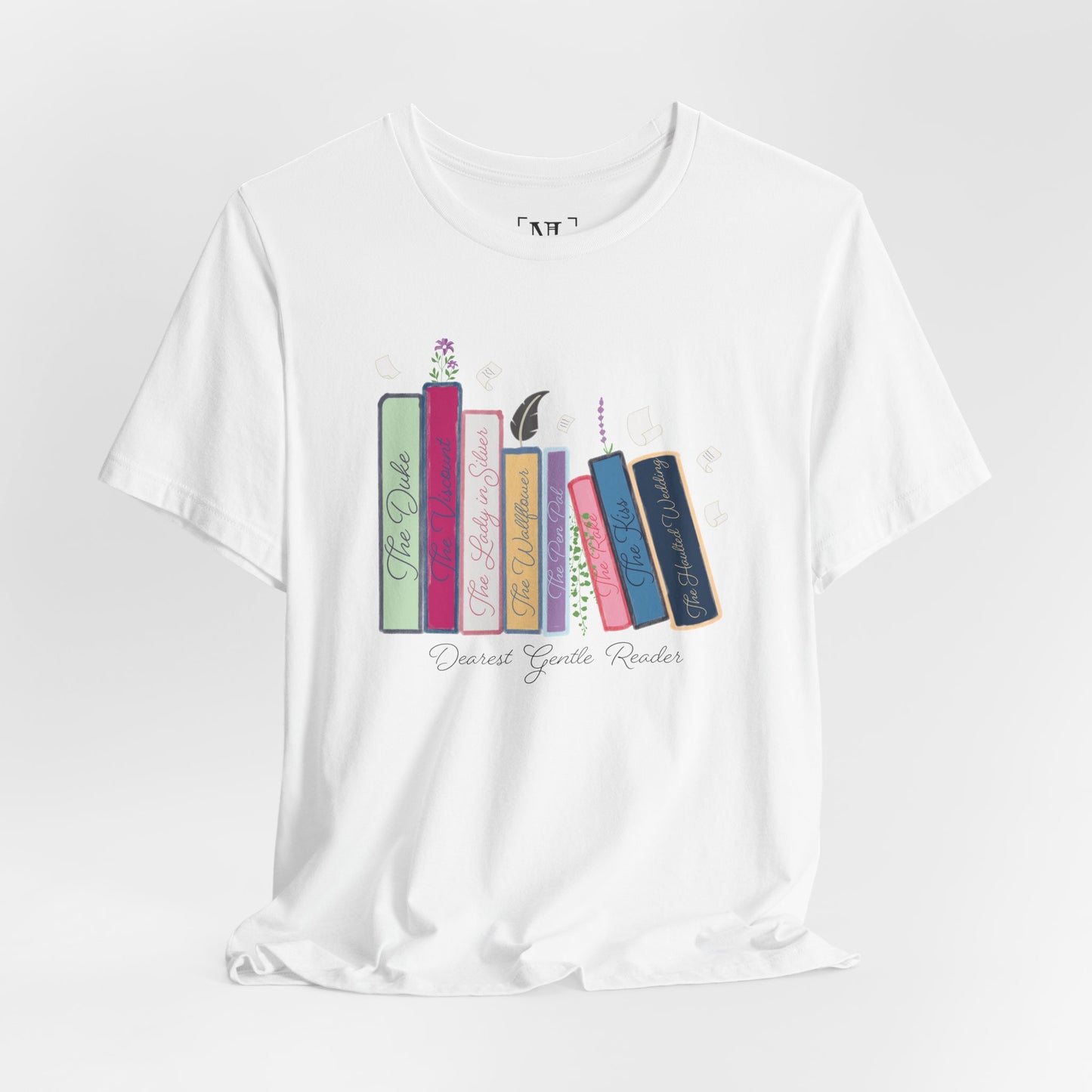 Dearest Gentle Reader Book Stack - Regency Romance Inspired Tee