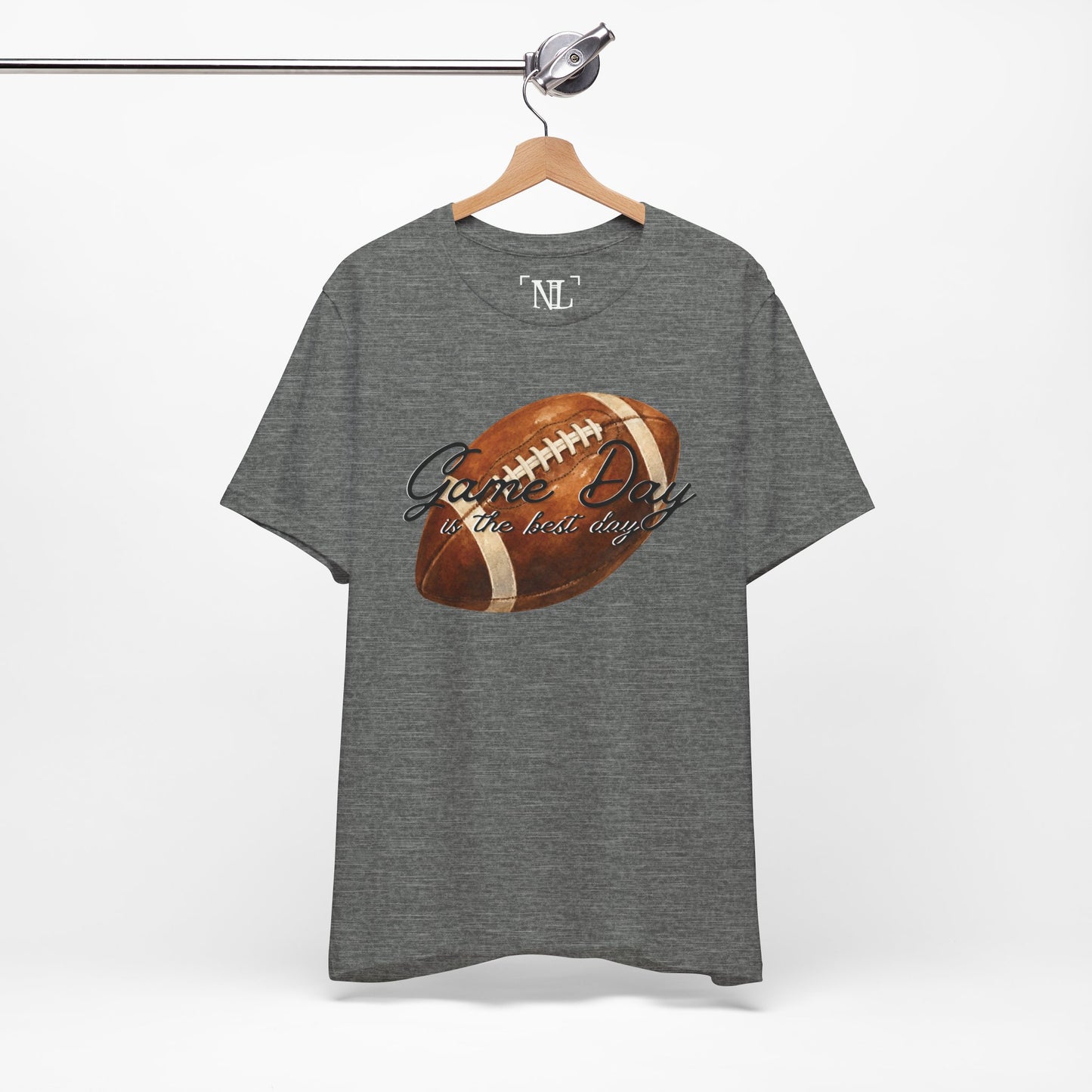 Game Day Football Tee — "Game Day is the best day" Vintage Football Shirt