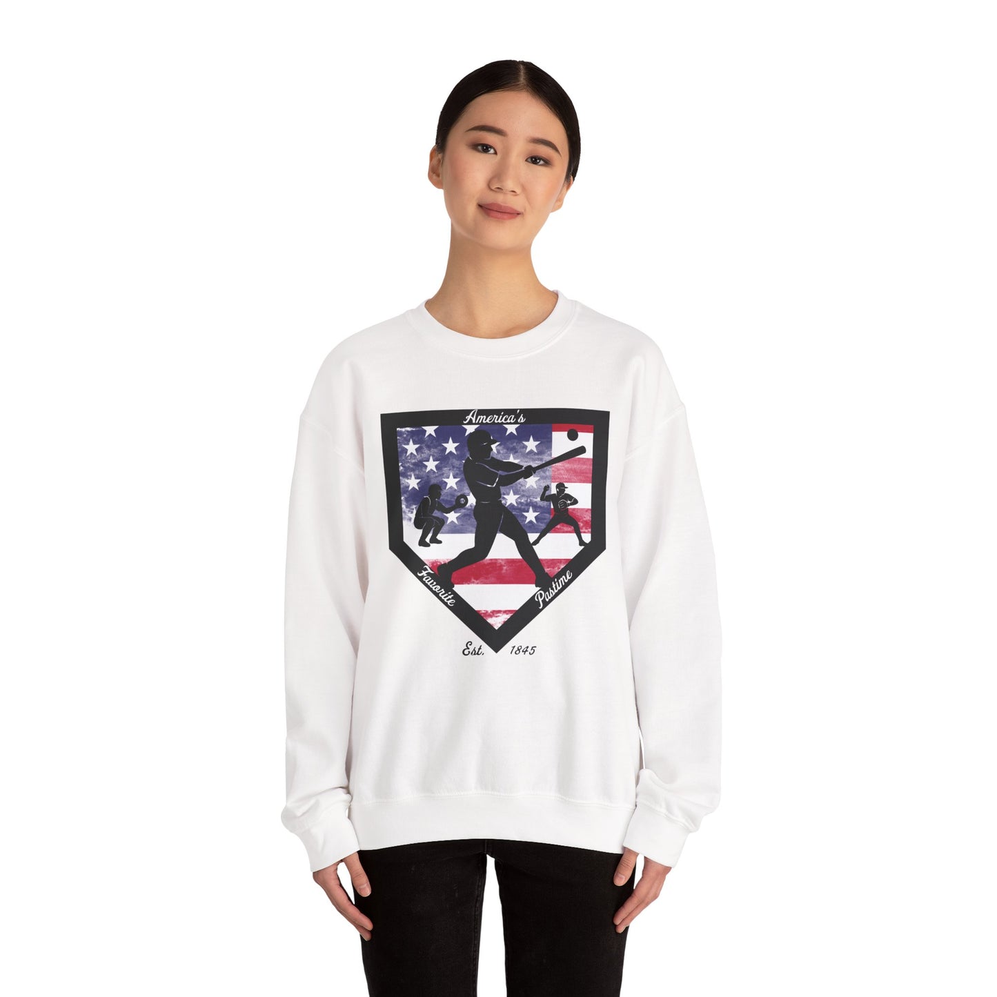 Baseball Home Plate Sweatshirt – America's Favorite Pastime Sweatshirt
