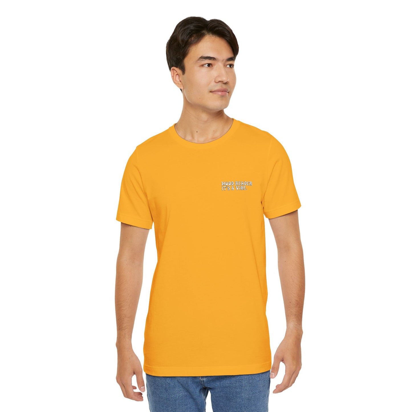 "Mood Readers. It's a Vibe." - Embroidered Literary Tee (White Text)