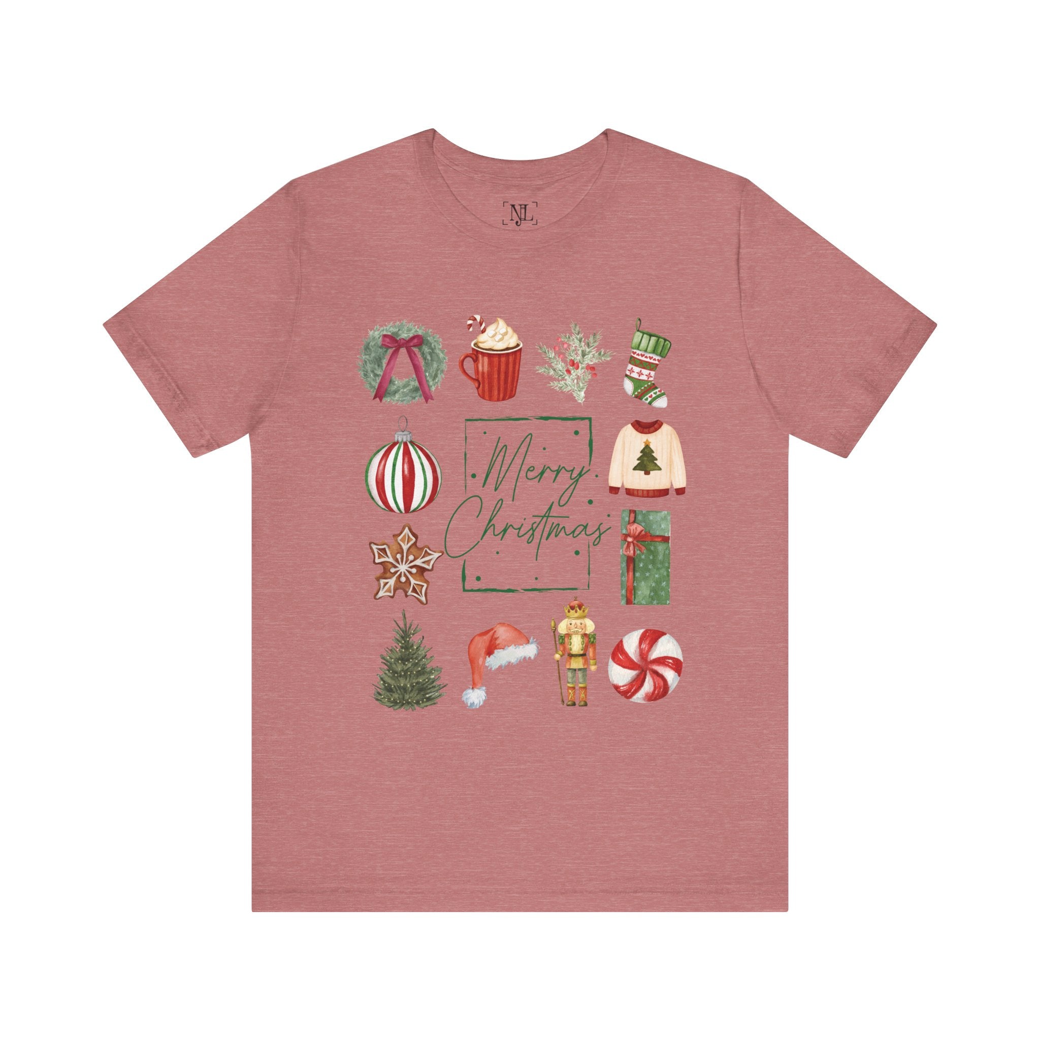 Vintage Merry Christmas - Short Sleeve Tee