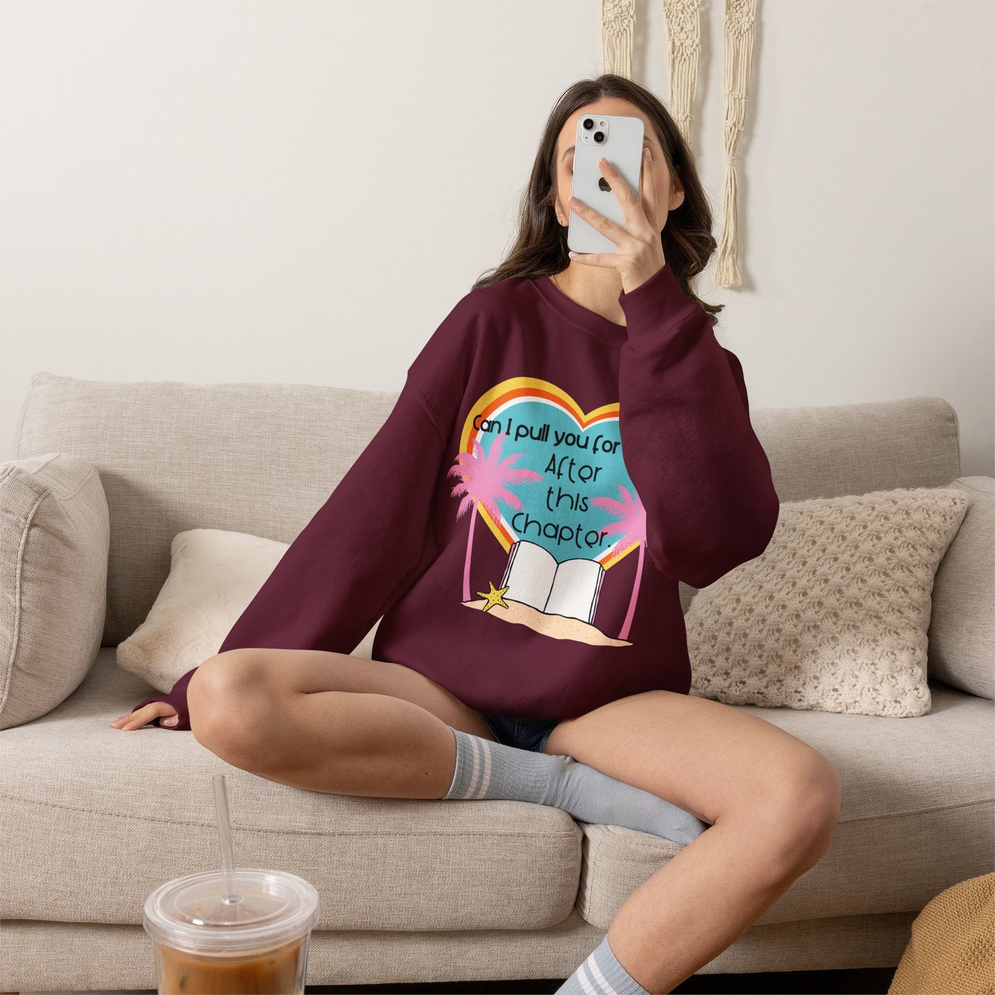 Can I Pull You for a Chat? - Bookish Villa Inspired Crewneck Sweatshirt