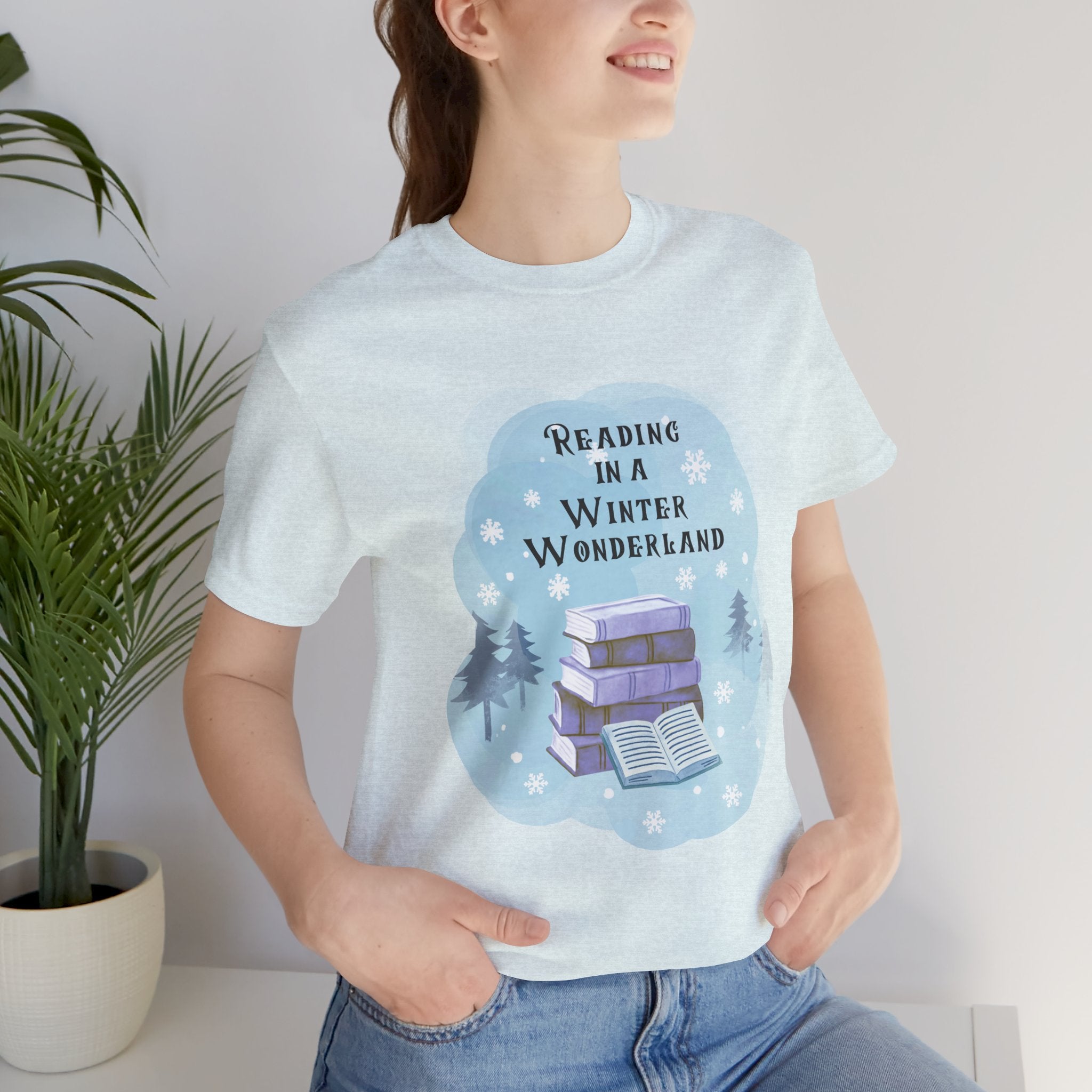 Reading in a Winter Wonderland Short Sleeve Tee