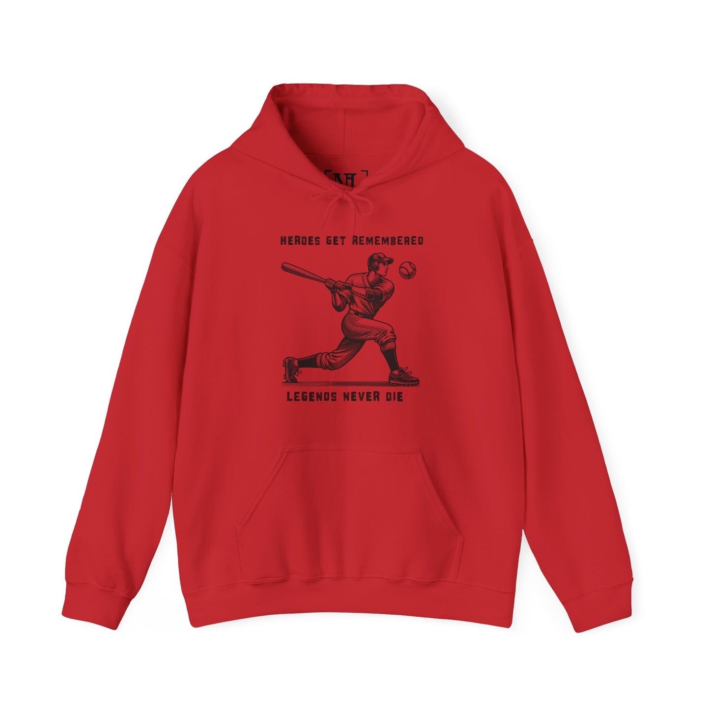 Baseball Tribute Hoodie — "Heroes Get Remembered, Legends Never Die" Hoodie