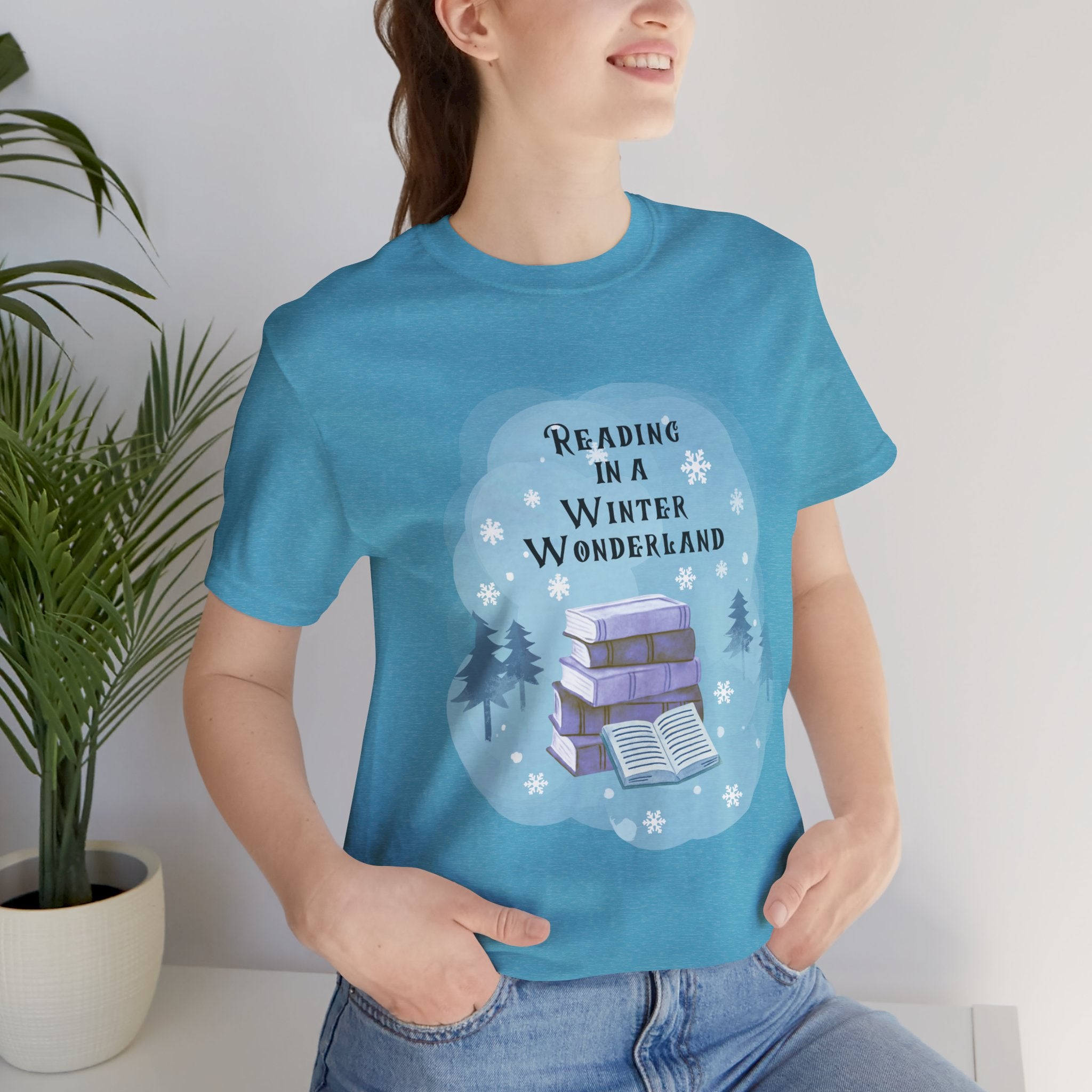 Reading in a Winter Wonderland Short Sleeve Tee